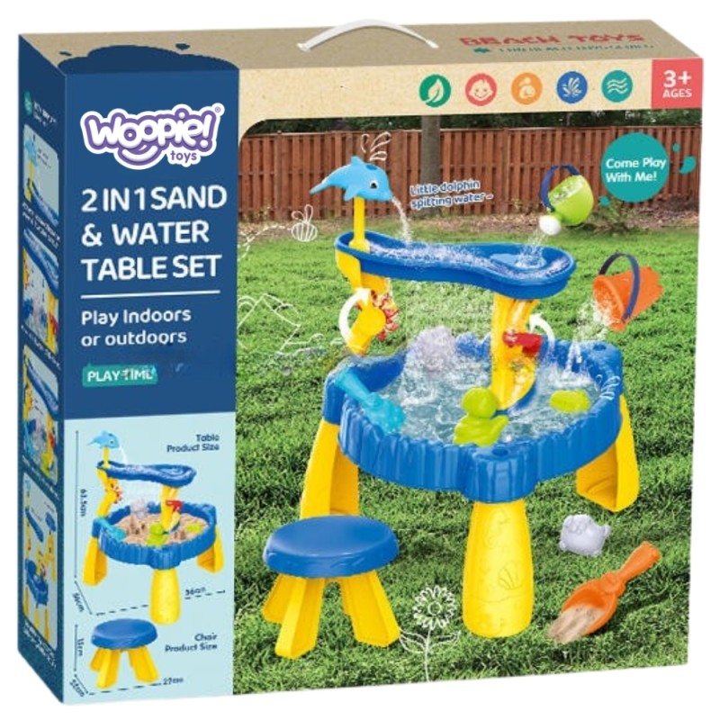 WOOPIE Vodný Stolík a Pieskovisko XL so Stoličkou