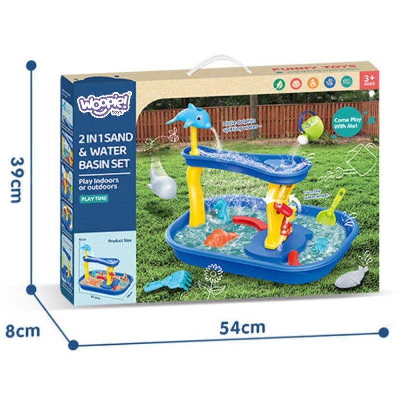 WOOPIE Vodný Stolík s Delfínom a Vodopádom