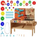 MASTERKIDZ Drevená Dielňa XXL Montessori STEM + Príslušenstvo
