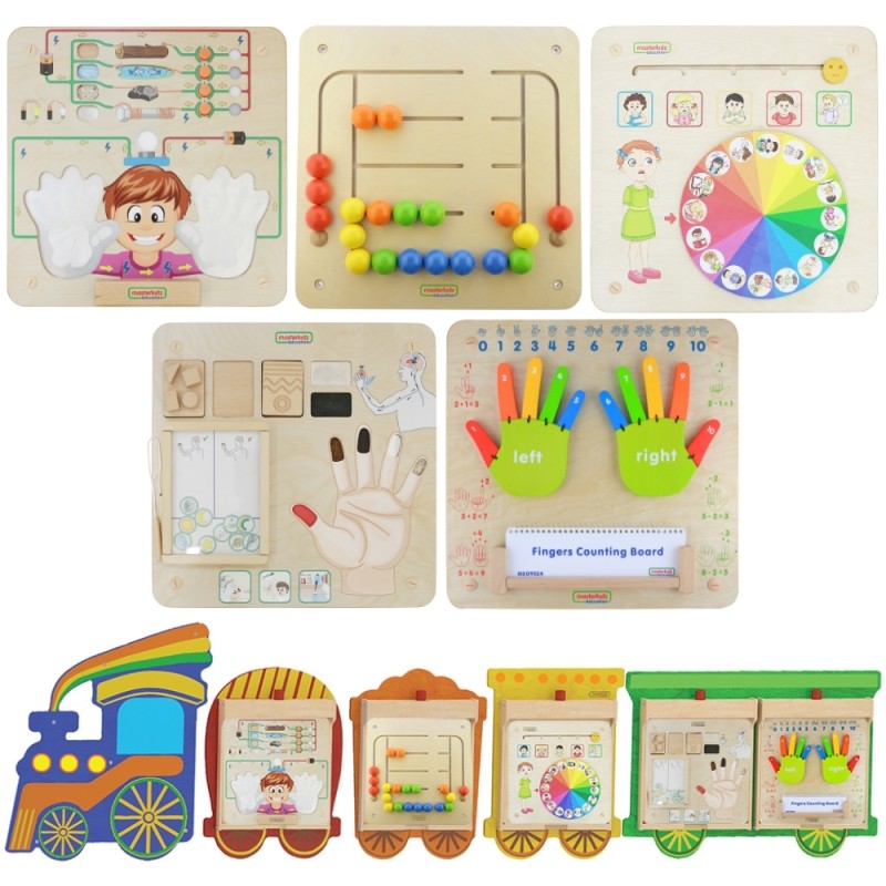 Montážny Systém na Edukačné Tabule Masterkidz Flex + Sada 5 Tabúľ