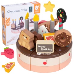 CLASSIC WORLD Drevená Narodeninová Torta na Krájanie