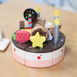 CLASSIC WORLD Drevená Narodeninová Torta na Krájanie