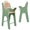 CLASSIC WORLD Drewniane Krzesełko Vintage do Karmienia dla Lalek