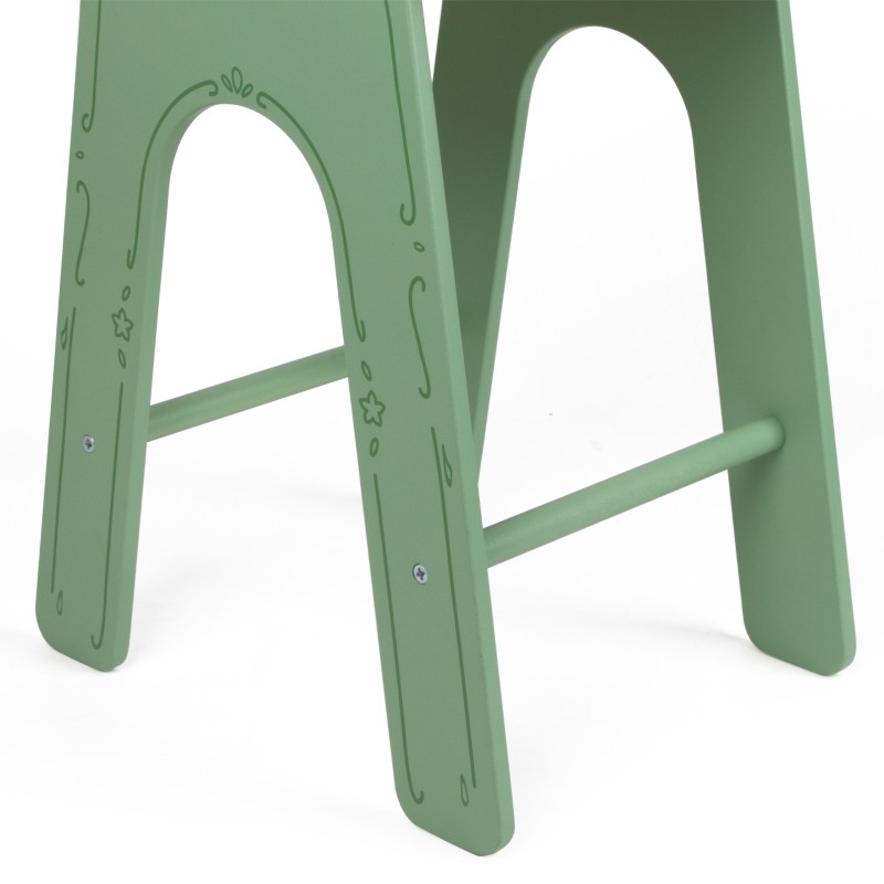 CLASSIC WORLD Drevená Stolička Vintage na Kŕmenie pre Bábiky