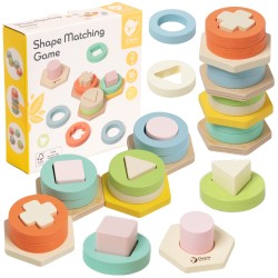 CLASSIC WORLD Montessori Triedič Farieb a Tvarov - Veža