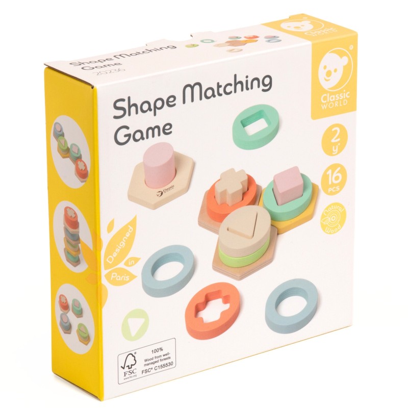 CLASSIC WORLD Montessori Triedič Farieb a Tvarov - Veža