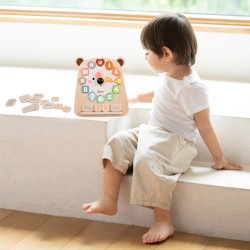 CLASSIC WORLD Montessori Vzdelávacie Hodiny 3v1 - Medvedík