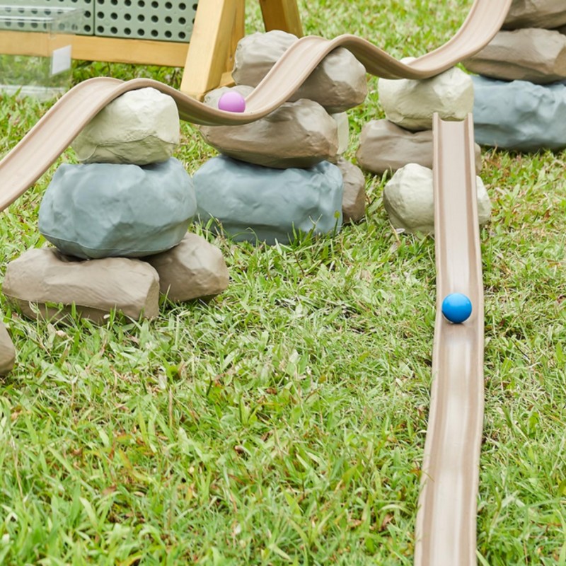 MASTERKIDZ Flexibilná Loptičková Dráha + Gumené Kamene 98 ks.