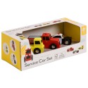 CLASSIC WORLD Drevené Autá - Polícia, Hasiči a Odťahovka 3 ks.