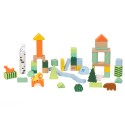 CLASSIC WORLD Drevená Stavebnica - Lesný Svet 50 ks.