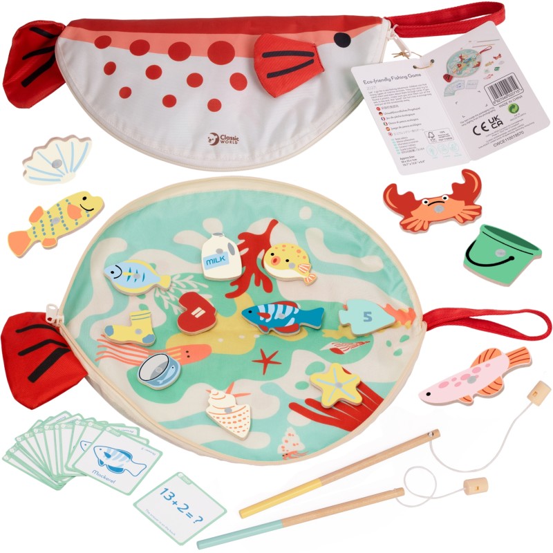 CLASSIC WORLD Vzdelávacia Hra na Chytanie Rybičiek a Počítanie