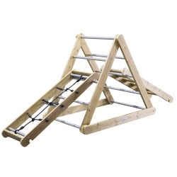 CLASSIC WORLD EDU Drevené Ihrisko XL Montessori Lezecký Rebrík