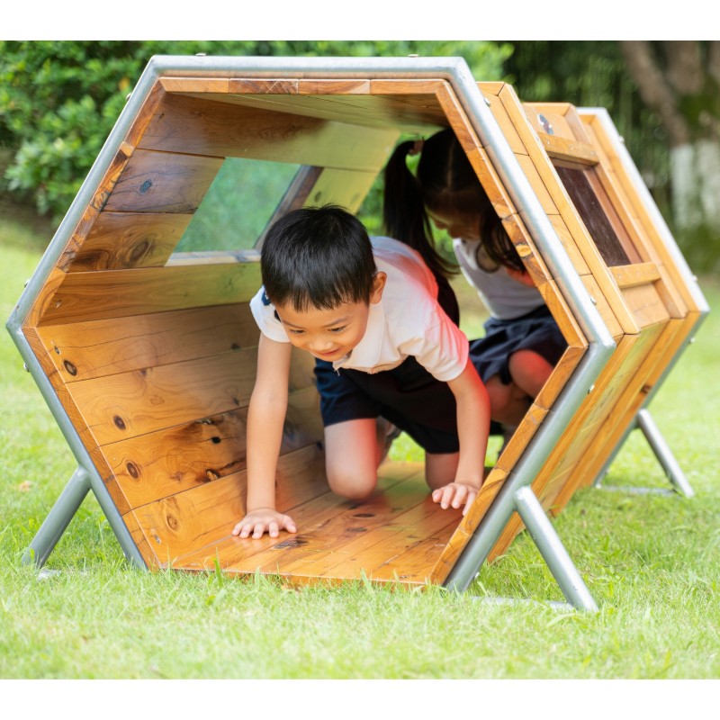 CLASSIC WORLD EDU Drevené Ihrisko - Tunel na Plazenie