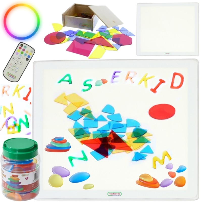 MASTERKIDZ Štvorcový Svetelný LED Panel + Sada Príslušenstva