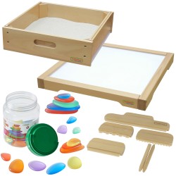 MASTERKIDZ Senzorický LED Panel + Príslušenstvo na Hru s Pieskom