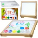MASTERKIDZ Senzorický LED Panel + Priehľadný Panel na Maľovanie