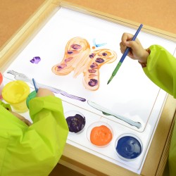 MASTERKIDZ Senzorický LED Panel + Priehľadný Panel na Maľovanie