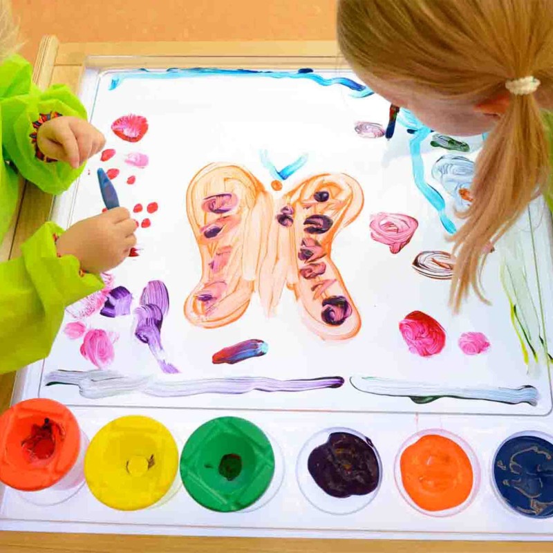 MASTERKIDZ Senzorický LED Panel + Priehľadný Panel na Maľovanie
