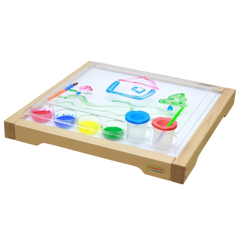 MASTERKIDZ Senzorický LED Panel + Priehľadný Panel na Maľovanie