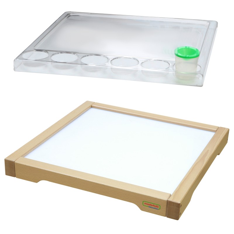 MASTERKIDZ Senzorický LED Panel + Priehľadný Panel na Maľovanie