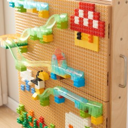 MASTERKIDZ Drevená Voľne Stojaca Tabuľa STEM + Príslušenstvo