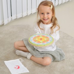CLASSIC WORLD Drevená Pastelová Vkladačka - Montessori Mozaika