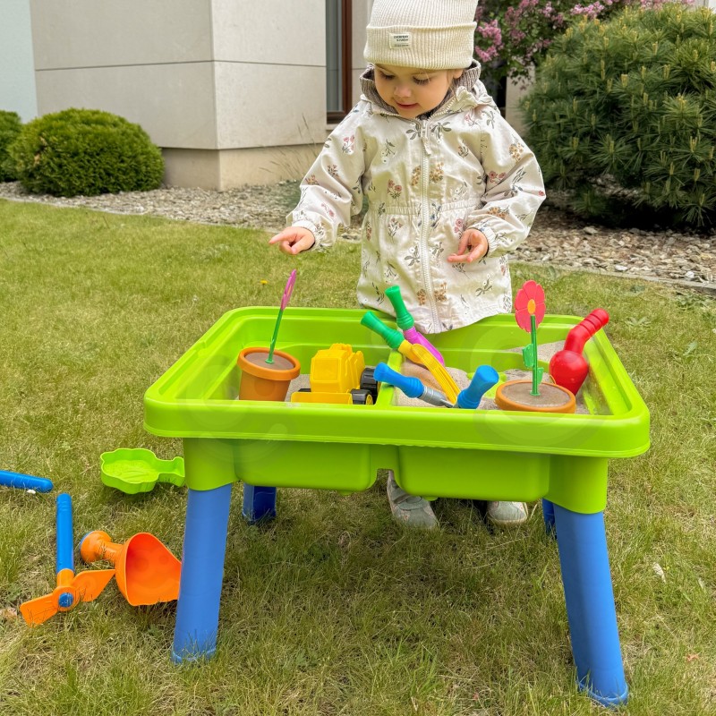 WOOPIE Stolik Wodny 2w1 Piaskownica 13 Akc.