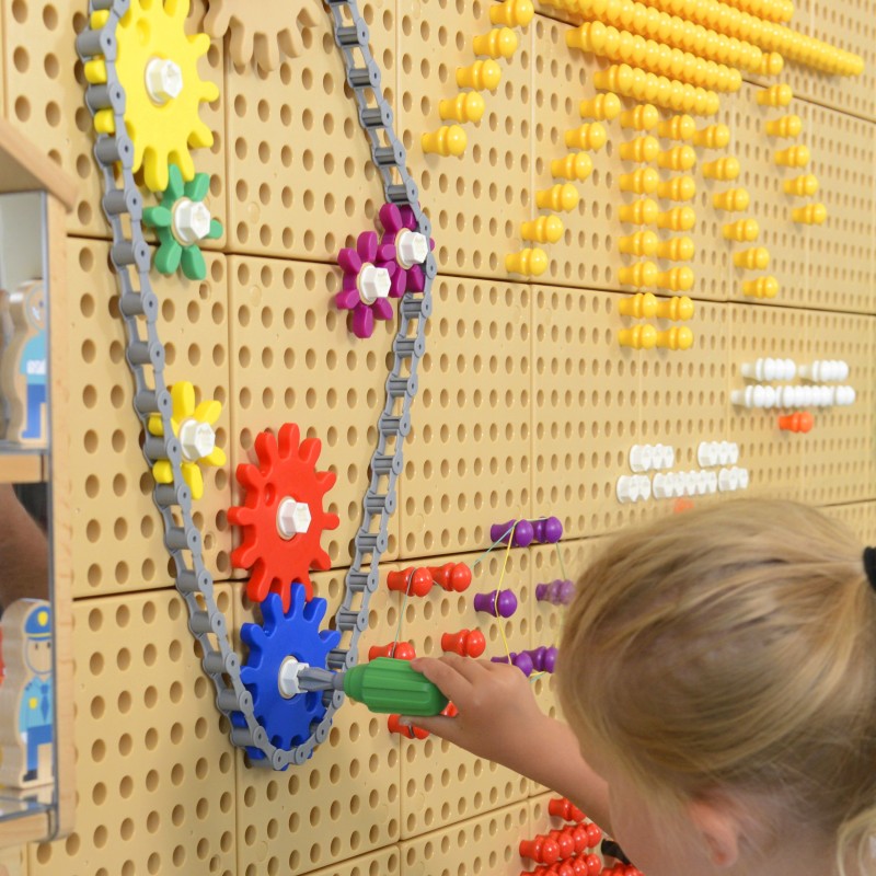 MASTERKIDZ Koła Zębate Zbuduj Własny Mechanizm - Tablica Naukowo-Kreatywna STEM