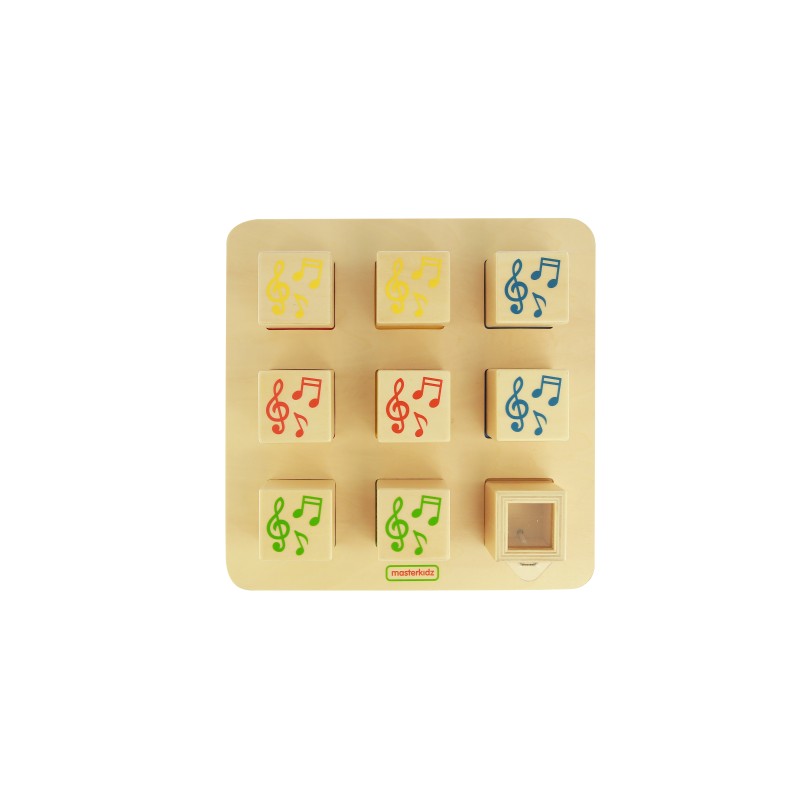 MASTERKIDZ Drewniany Sorter Sensoryczny Łączenie Dźwięków Montessori