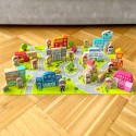 CLASSIC WORLD Drewniane Klocki Zbuduj Miasto 120 elementów