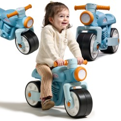 FALK Odrážadlo - Modrá Retro Motorka Prem1er 1+