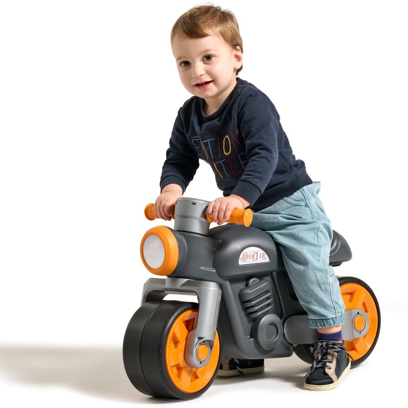 FALK Odrážadlo - Čierna Retro Motorka Prem1er 12m+