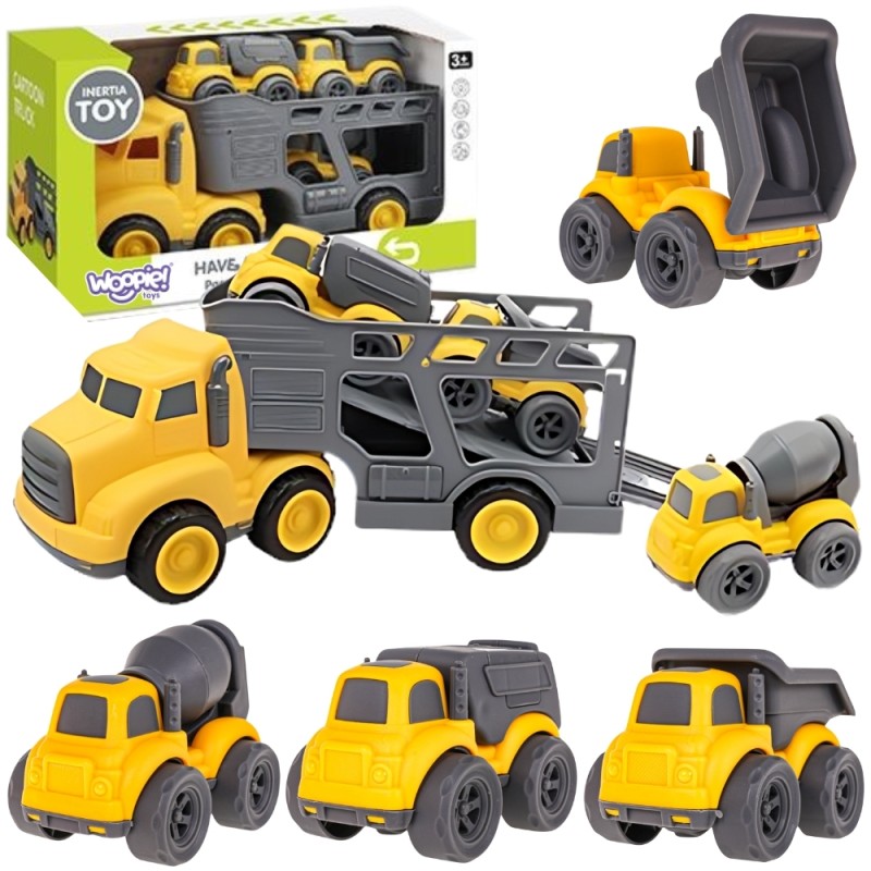 WOOPIE Odťahovka 4v1 Stavebné Vozidlá
