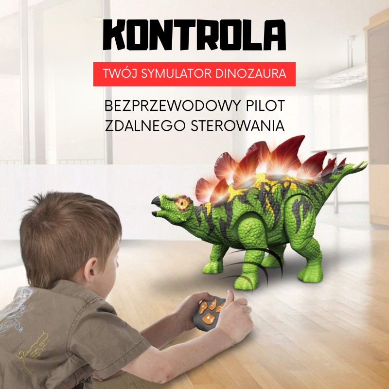 WOOPIE RC Dinosaurus na Diaľkové Ovládanie - Stegosaurus