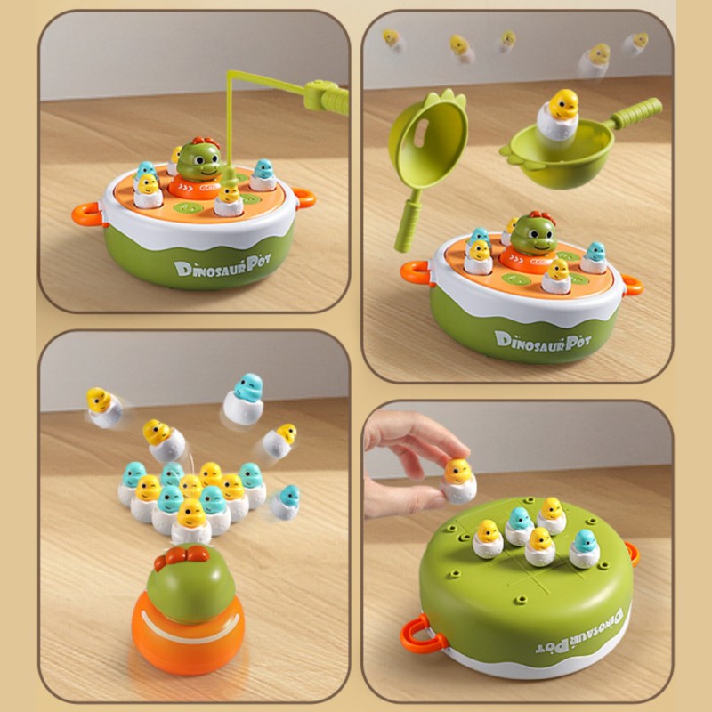 WOOPIE Zručnostná Hra na Chytanie Dinosaurov a Katapult 2v1