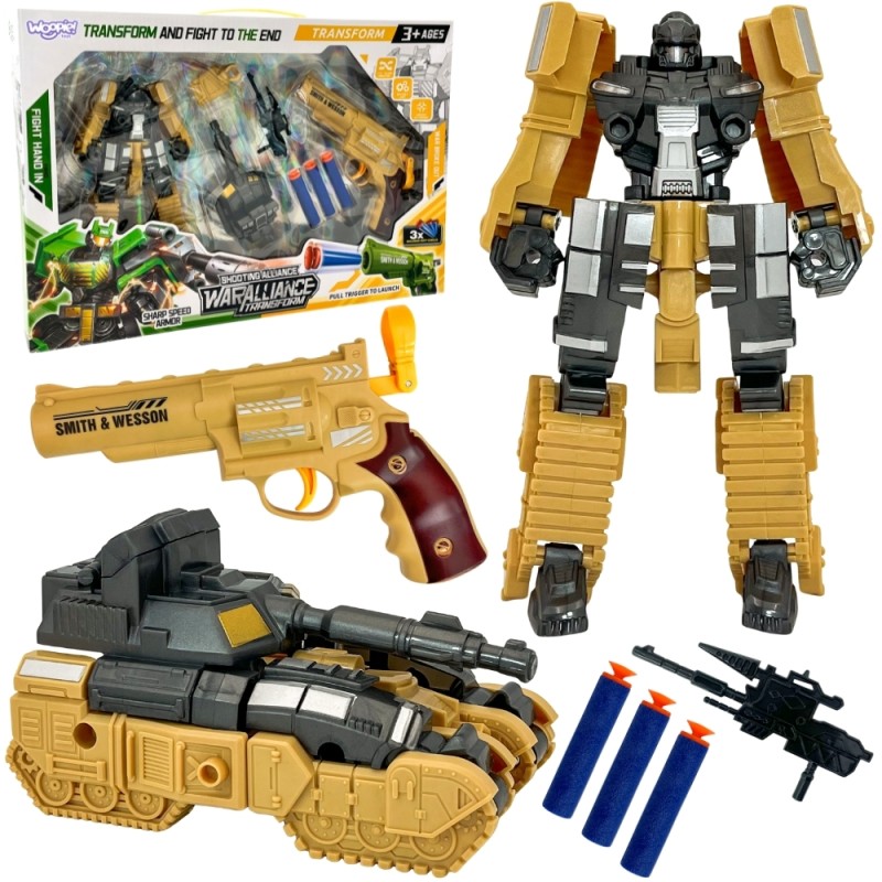 WOOPIE Transformujúci Robot, Tank a Pištoľ 3v1