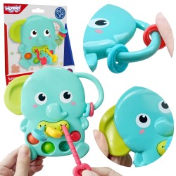 WOOPIE BABY Senzorické Hrizátko - Montessori Sloník 4v1