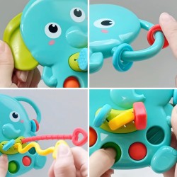 WOOPIE BABY Senzorické Hrizátko - Montessori Sloník 4v1