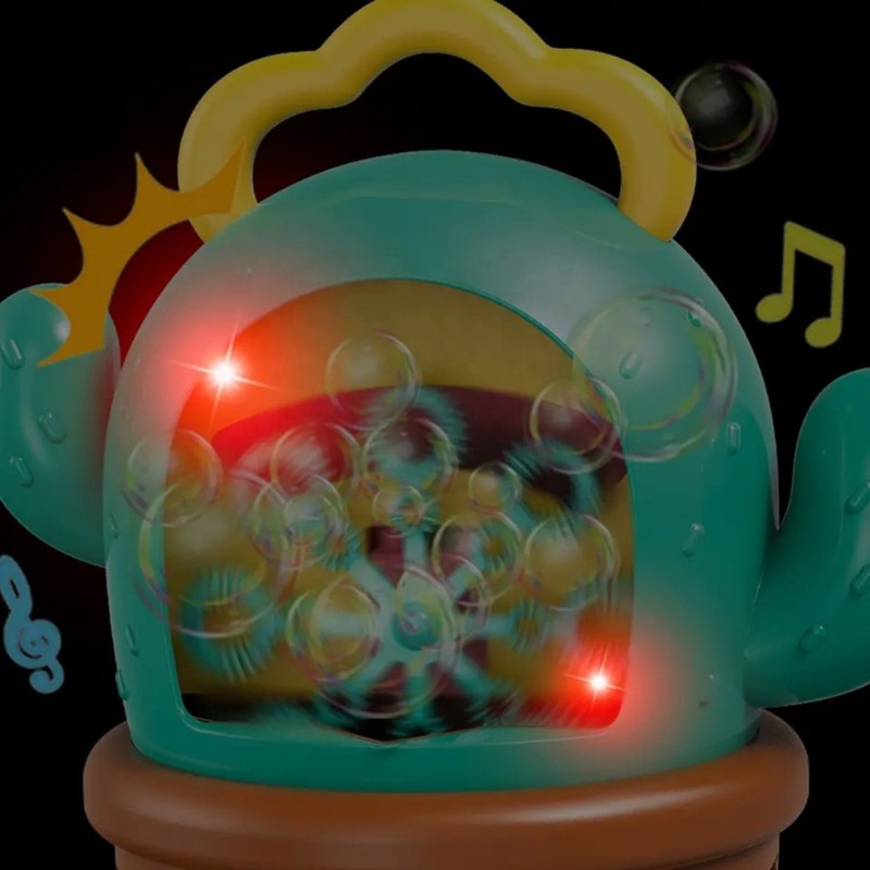 WOOPIE Elektronický Kaktus na Výrobu Bublín + Zvukové a Svetelné Efekty