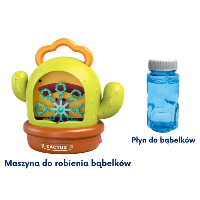 WOOPIE Elektronický Kaktus na Výrobu Bublín + Zvukové a Svetelné Efekty