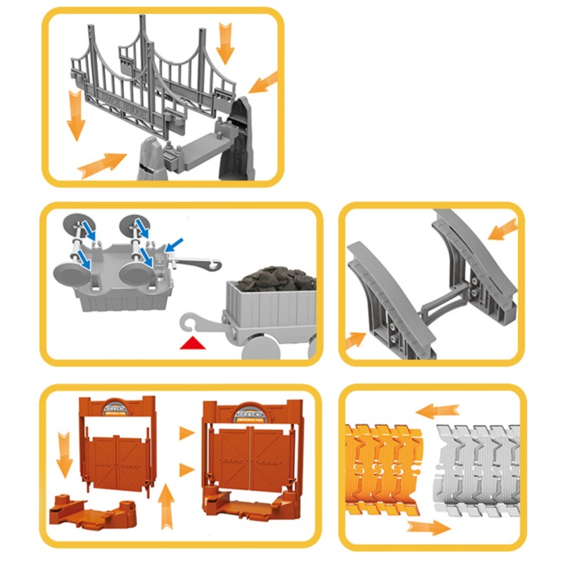 WOOPIE Autodráha XXL - Elektrický Vláčik a Stavebné Vozidlá