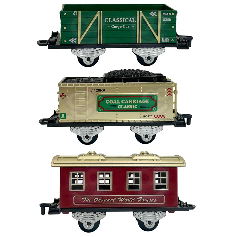 WOOPIE Klasický Vláčik - Parná Lokomotíva XXL Dráha