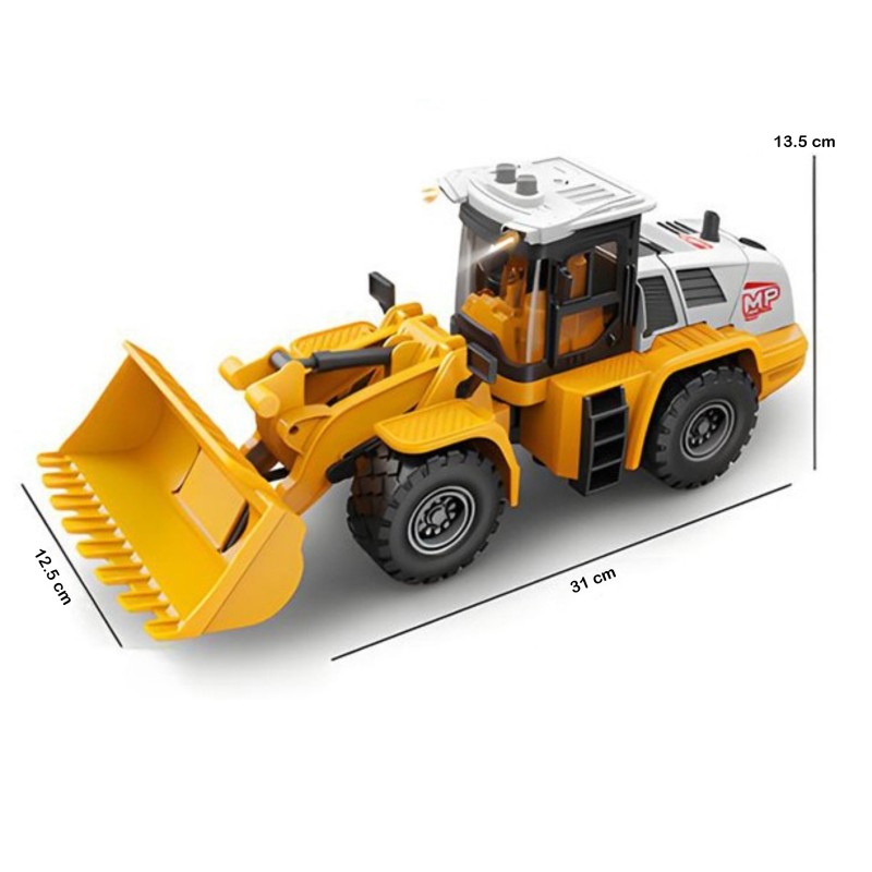 WOOPIE Stavebný Bager a Nakladač 1:16 Svetelné a Zvukové Efekty