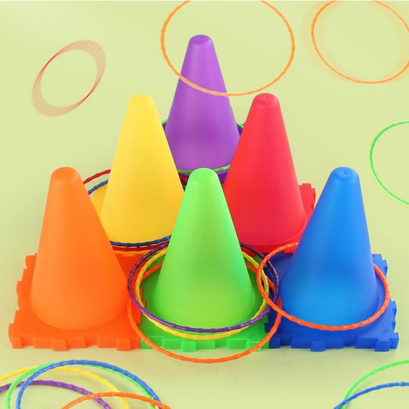 WOOPIE Záhradná Sada Hier 3v1 Kužele, Obruče a Vrecká