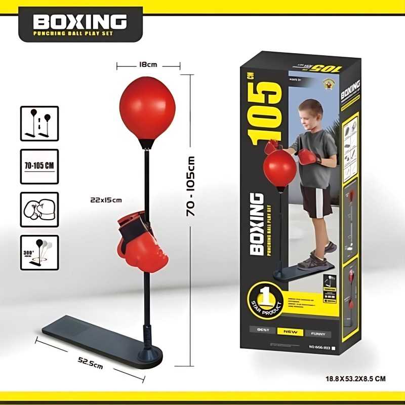 WOOPIE Boxerská Súprava - Nastaviteľná Stojaca Hruška 70-105 cm