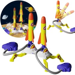 WOOPIE Dvojitý Odpaľovač na Penové Rakety 6 ks.