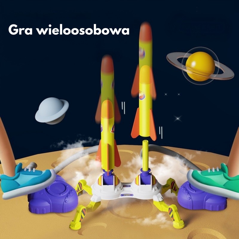 WOOPIE Dvojitý Odpaľovač na Penové Rakety 6 ks.