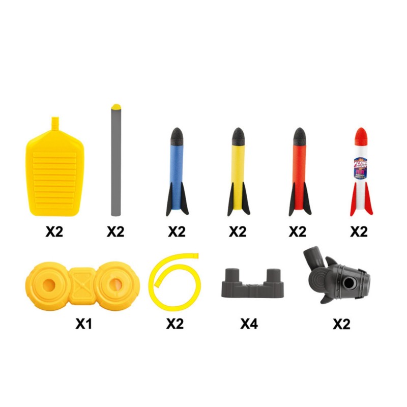 WOOPIE Dvojitý Odpaľovač na Penové Rakety 8 ks.
