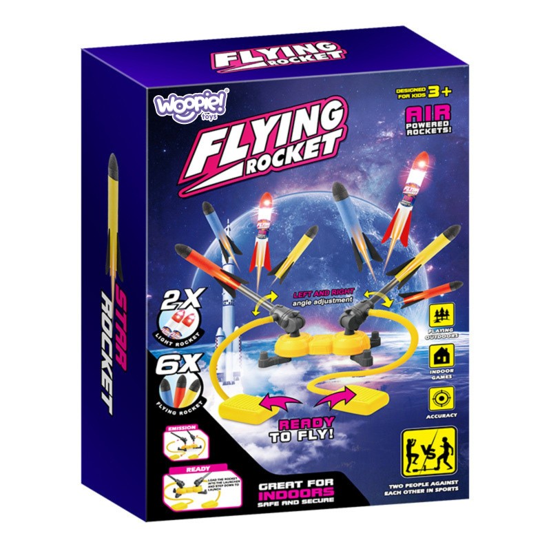 WOOPIE Dvojitý Odpaľovač na Penové Rakety 8 ks.