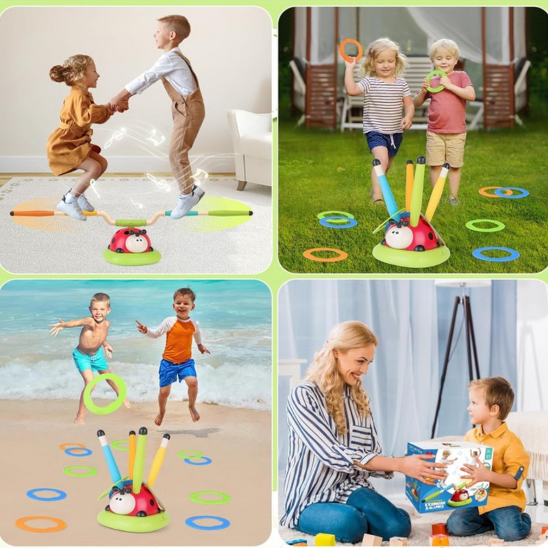 WOOPIE Zručnostná Hra 3v1 Vystreľovacia Lienka